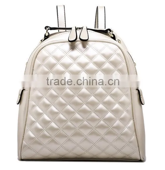 China cheap leather school backpack