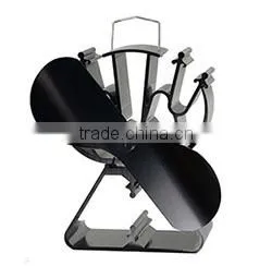 2-bladed heat powered stove fan nickel