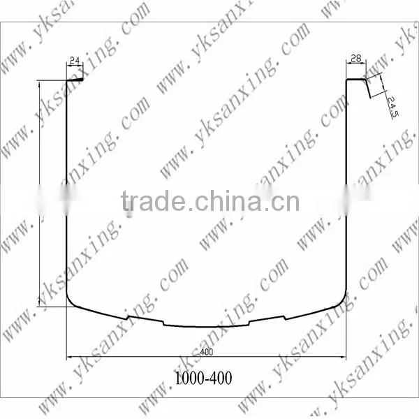 No Electrical Sanxing K Q Span Arch Metal Sheet Forming Machine
