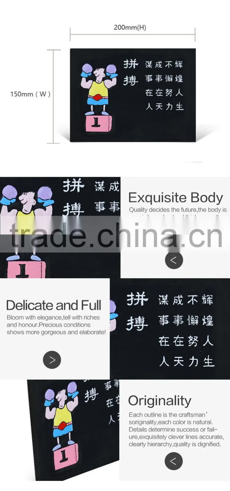 Wholesale cheap square shape office decoration novelty gifts