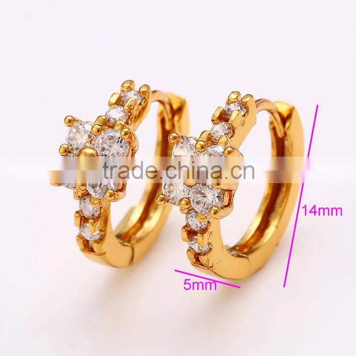 xuping fashion 24K gold color earring for women