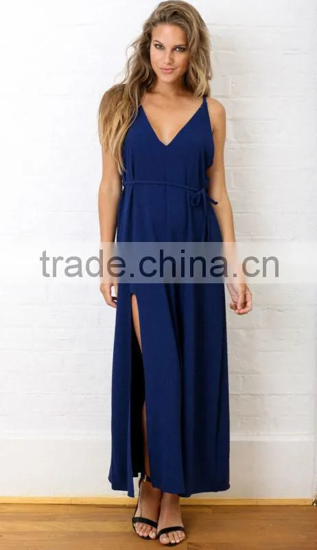 Latest dress designs Deep v neck new women arbic long maxi dress