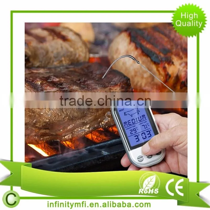 High Quality Digital Meat Thermometer Monitor Meat Temperature Cooking In Oven BBQ Smoker Grilling