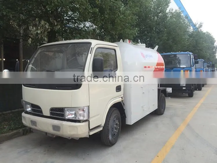 High performance Dongfeng 4x2 mini lpg tanker transportation truck