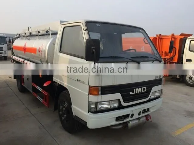 mini fuel tank truck made in China JMC 4*2 mini fuel tank truck