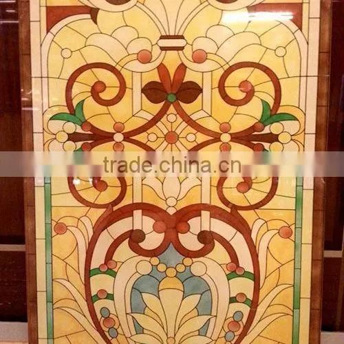 Colorful laminated glass for decoration, silkscreen print frit glass, interior glass