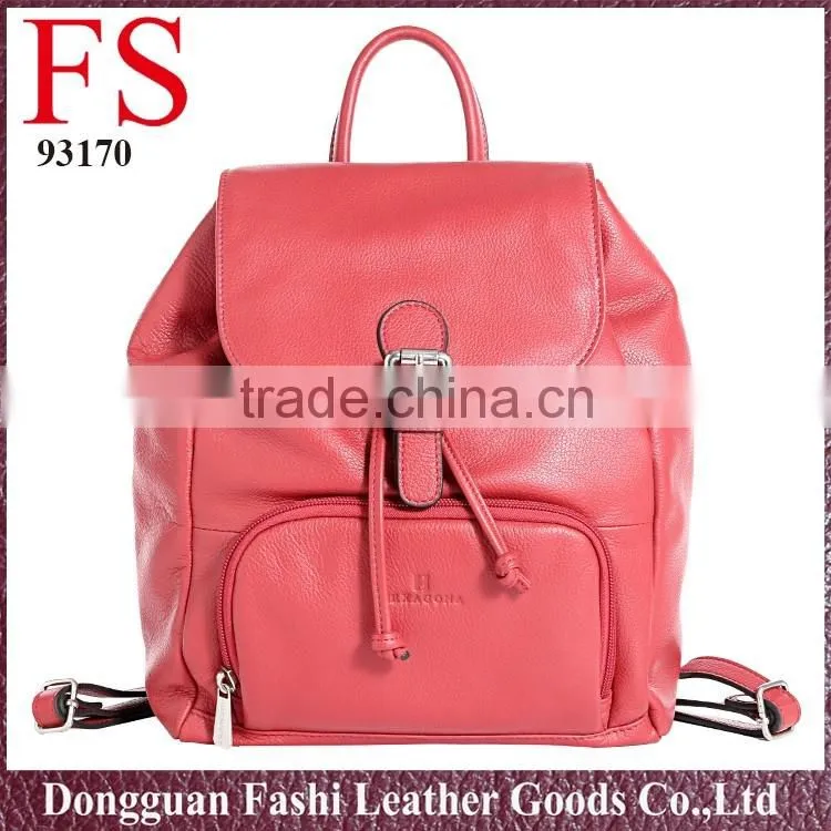 2016 newest cheap big lady leather backpacks