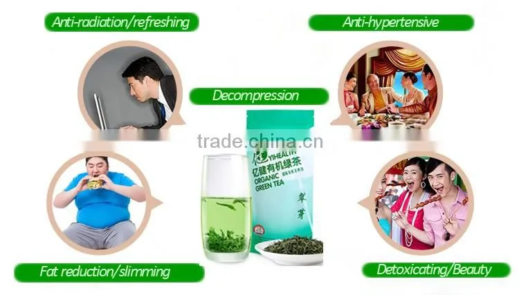 One grade big Kungfu tea leaves organic green tea