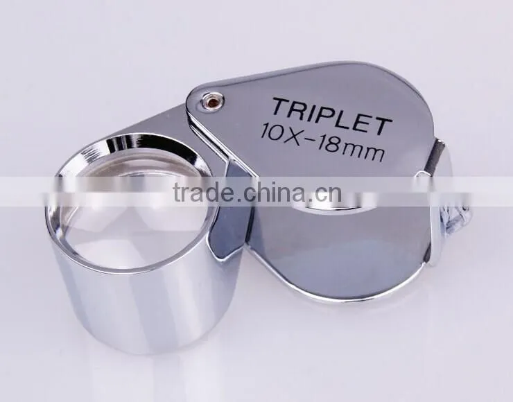Wholesale high quality Portable Jewelry & Gem Loupe with Leather bag as 10X-18mm
