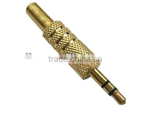 High quality 4mm gold plated connectors audio adapter