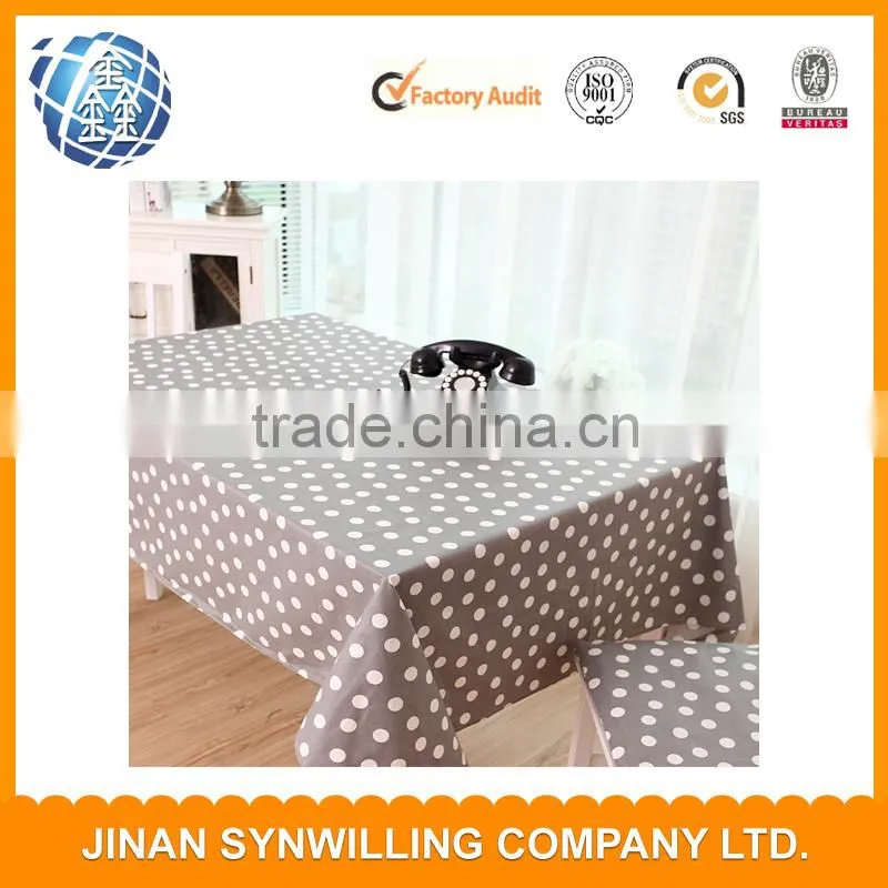 100% polyester printed design table cloth table cover