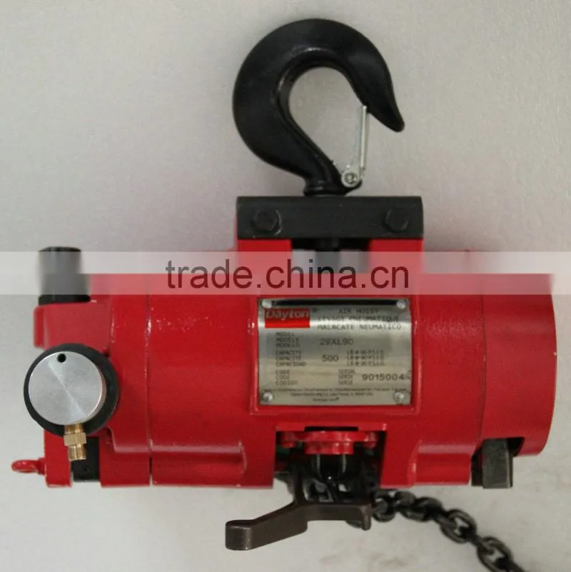 Pneumatic air hoist, 1/4Ton,1/2Ton,1Ton air hoist, air lifting hoist