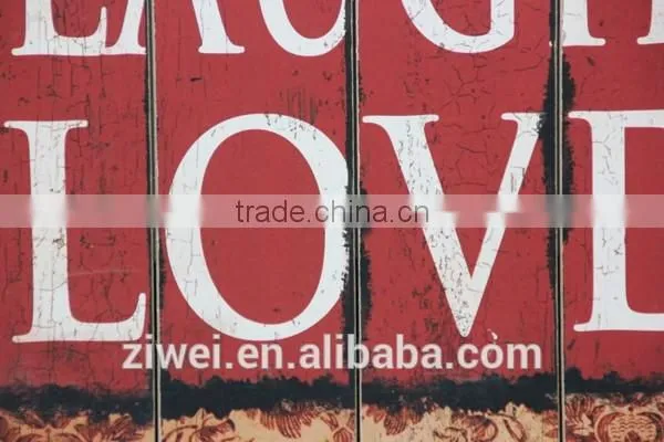 Vintage Wooden Wall Painting Hanging Decor