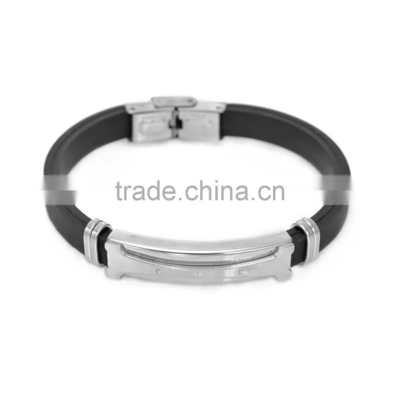 Black Silicone Bracelet