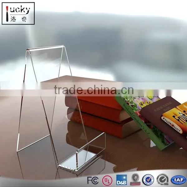 Clear Acrylic Desktop Book Holder Acrylic Comic Book Shelf