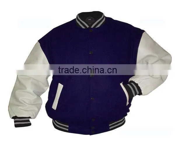 High quality hot sale mens winter leather bomber jacket