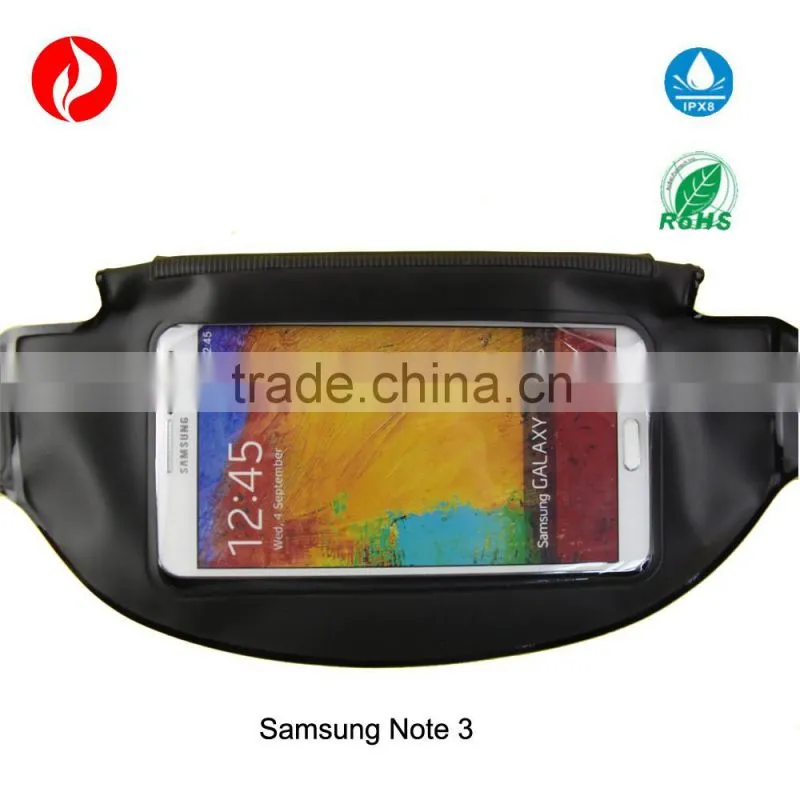 High quality eco-friendly new product on market running waist belt mobile phone pvc waterproof waist bag