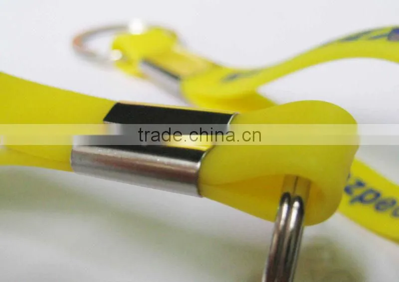 Hot sale concave logo silicone bracelet keychain, silicone wristband keyring
