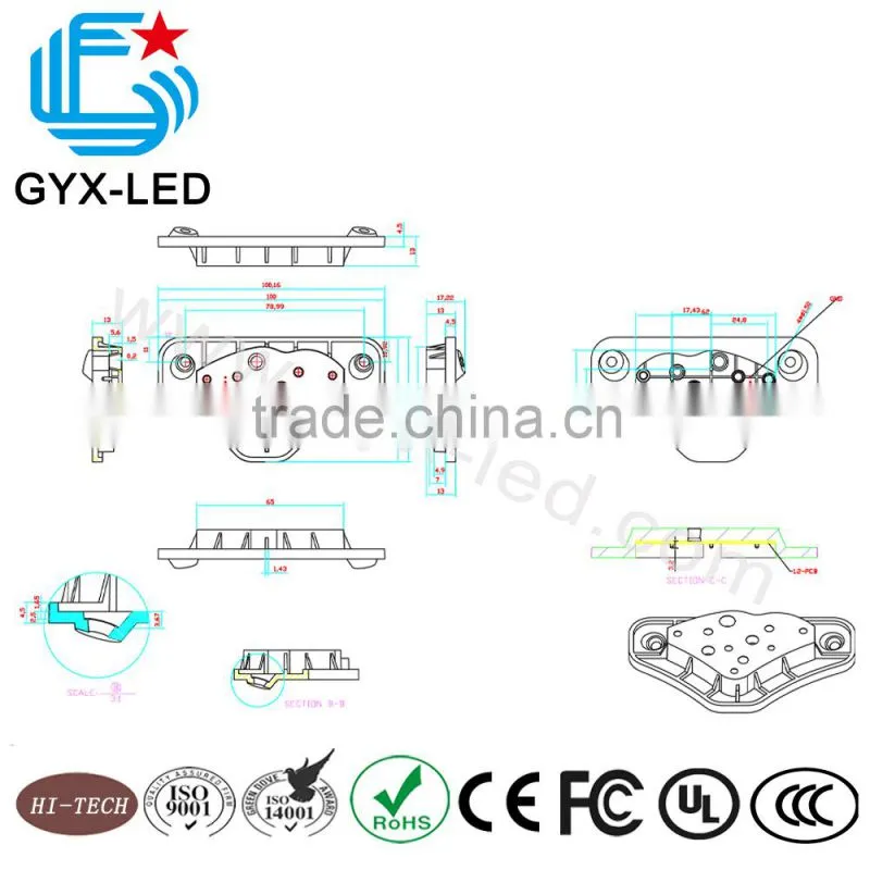 Good reliability high brightness custom shape humidifier display