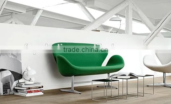 Mid century modern Arne Jacobsen Style Swan twin Chair Swan Sofa