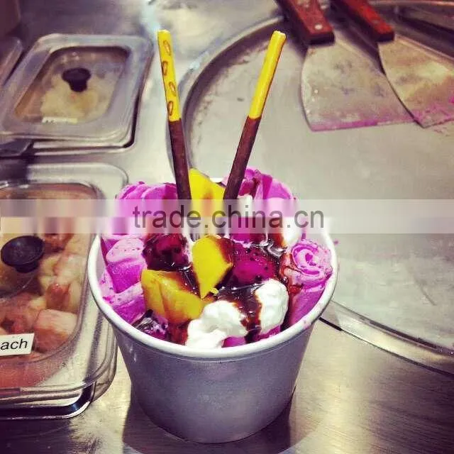 2015 new arrival factory supply fried yogurt fruit ice cream machine