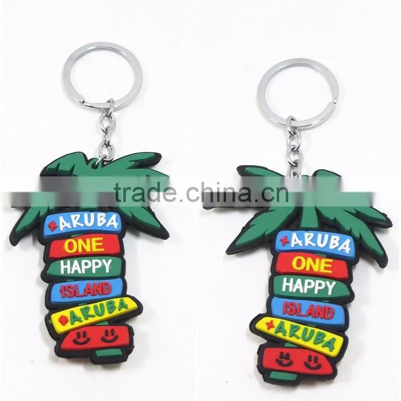Promotional Gift Cartoon Cute Customized Shaped Keychain 3d PVC Key ring