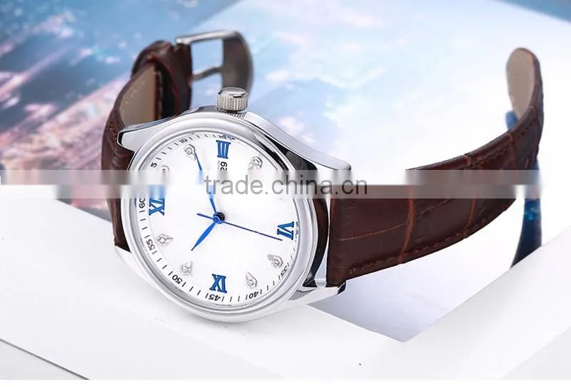 China Watch Factory Newest Design Waterproof Fashion Leather Watch, Wholesale Promotional men Watch