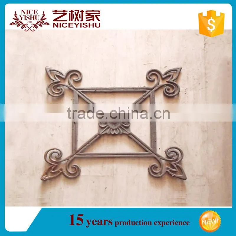 Elegant and beautiful cast iron metal fence ornaments for gate fence decorative
