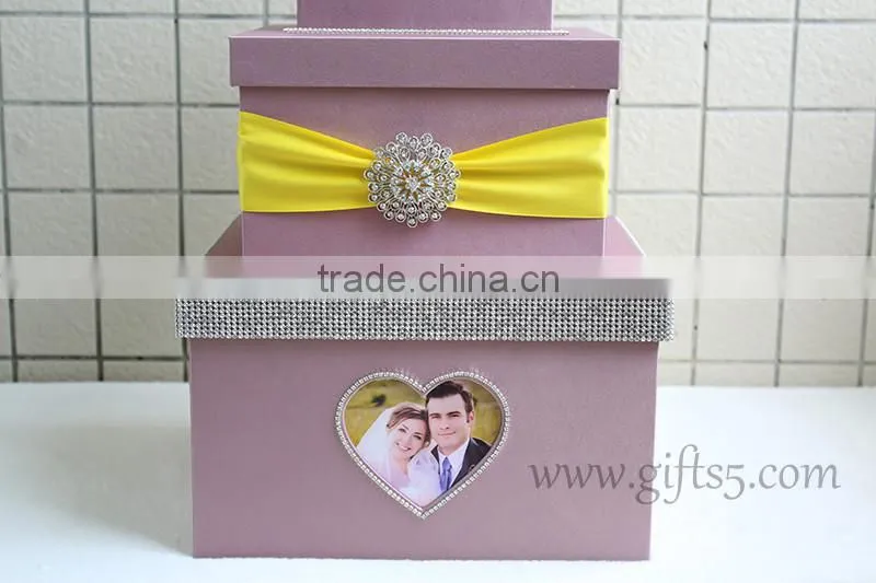 Specail handmade wedding card holders with photo frame in handmade