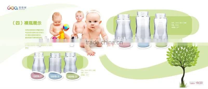 Borosilicate glass Baby feeding bottles