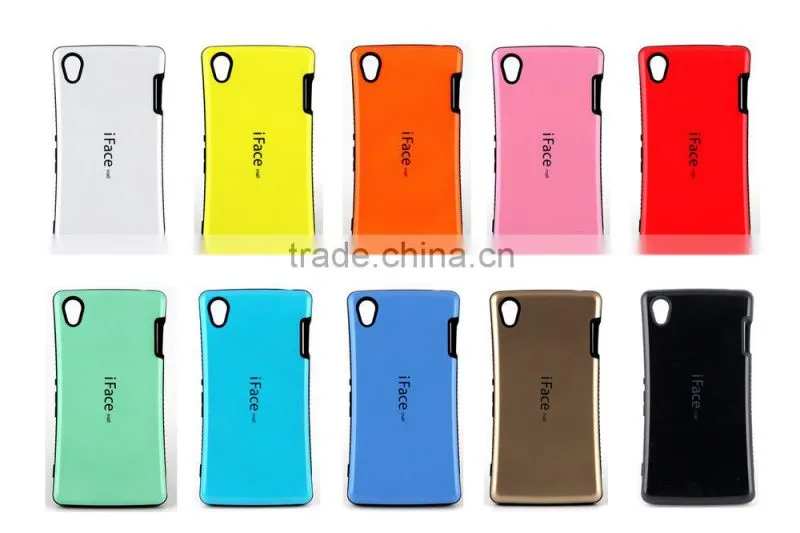 Factory price Iface mall case for Sony Z3, colorful case for Sony Z3
