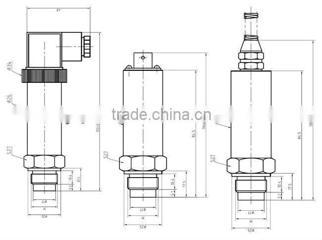 Flush diaphragm membrane pressure sensor
