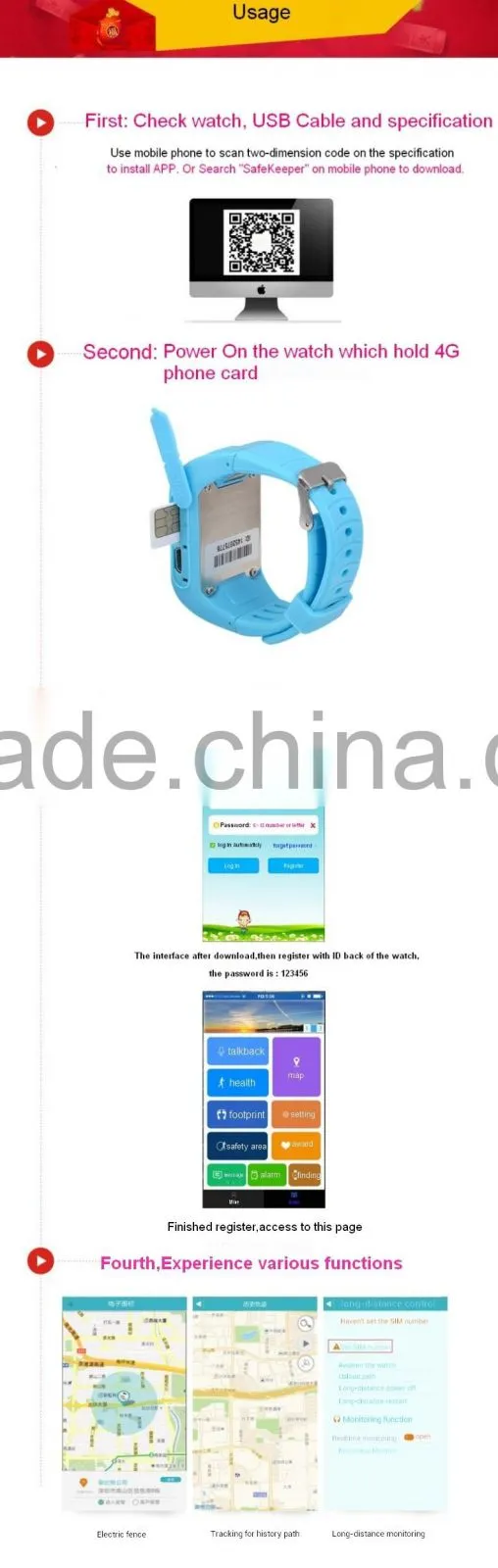 Child wrist watch phone Position monitoring kids gsm gps tracker watch