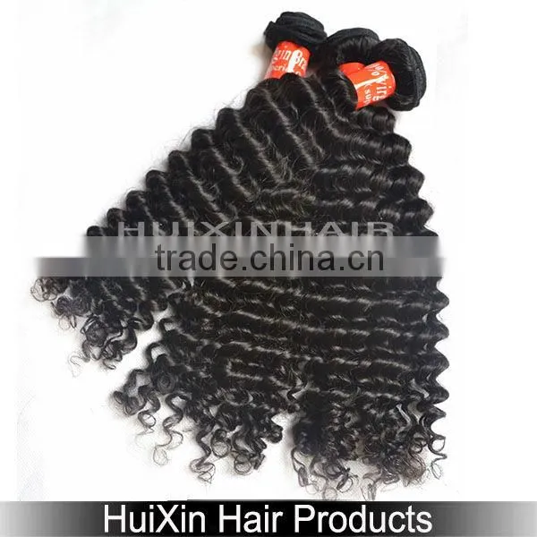 5A virgin brazilian human hair deep wave hair weft accept paypal