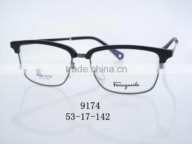 2016 New stylish metal eyeglasses frames 9174 old style