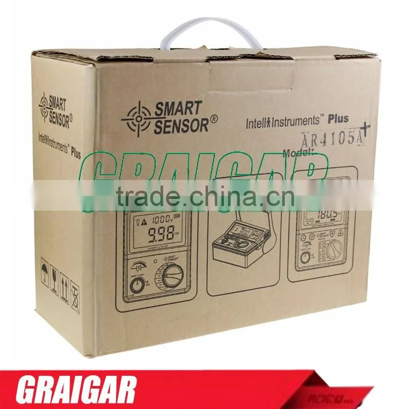 Smart Sensor AR4105A Digital Earth Resistance Tester Meter 0-200 Ohm 2/3Lines