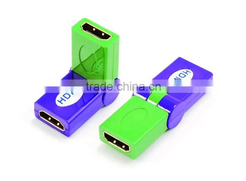 HDMI female to female adapter rotating 180 degree