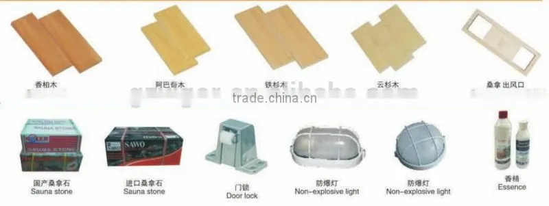 2014 New Product Cheapest Ceramic Far infrared Sauna heater Prefabricated full spectrum infrared Sauna Room with Chairs outsid