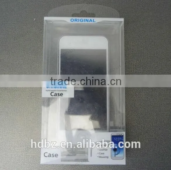 Custom Clear plastic cell phone case retail packaging