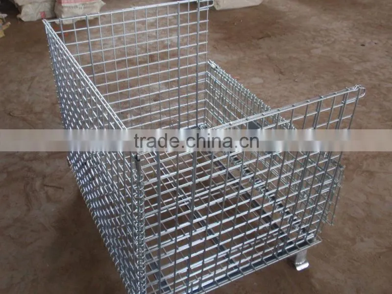 steel storage cage with wheels