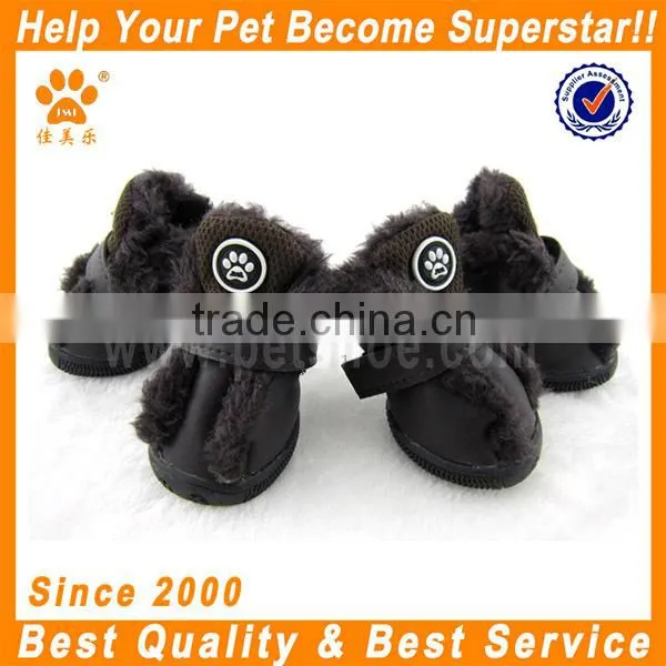 JML hot sale super warm stylish winter leather hunting boots for dog pet waterproof dog boots