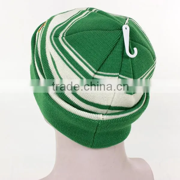 Hot selling warm hand knit beanie hat