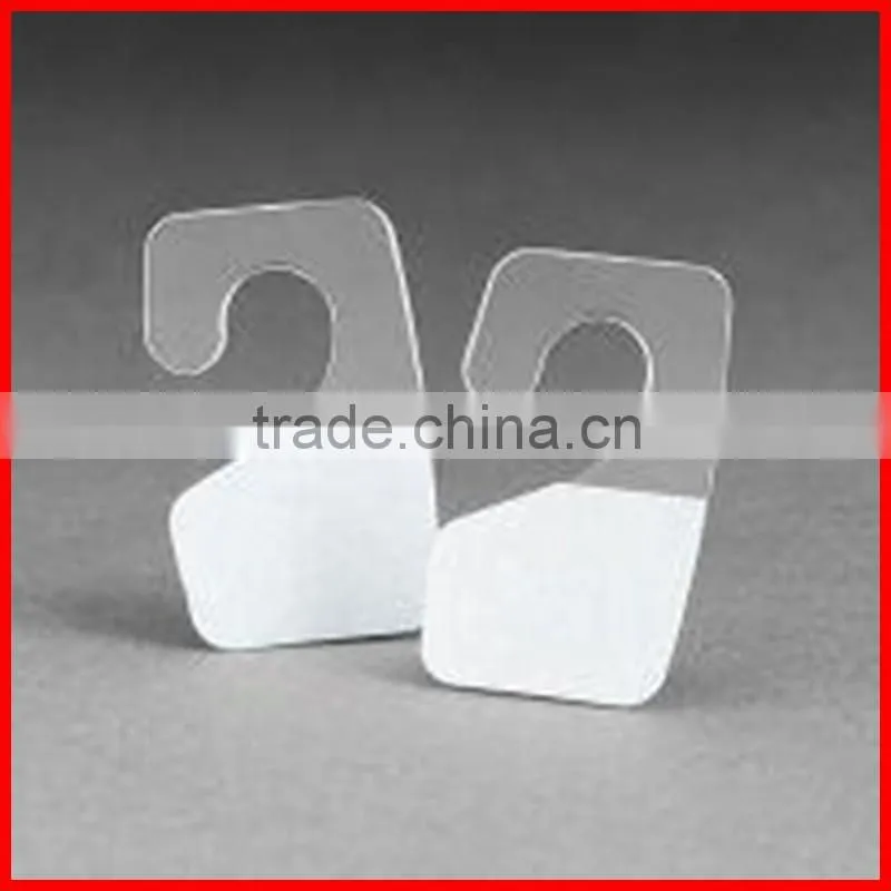 PVC plastic hang tab,supermarket display hang tab