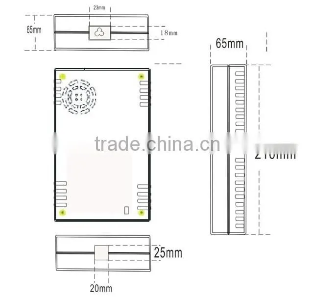 2016 new plactic enclosure 480w 10a 48v dc switching power supply