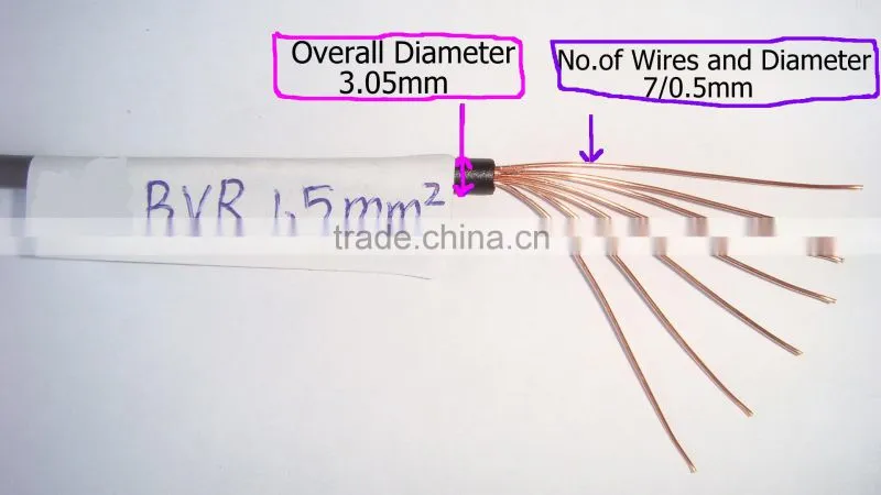 RVV 4mm 4 Core PVC Electric Cable