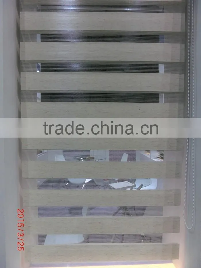 Double Sheet Semi-Opaque Horizontal Zebra Roller Blind