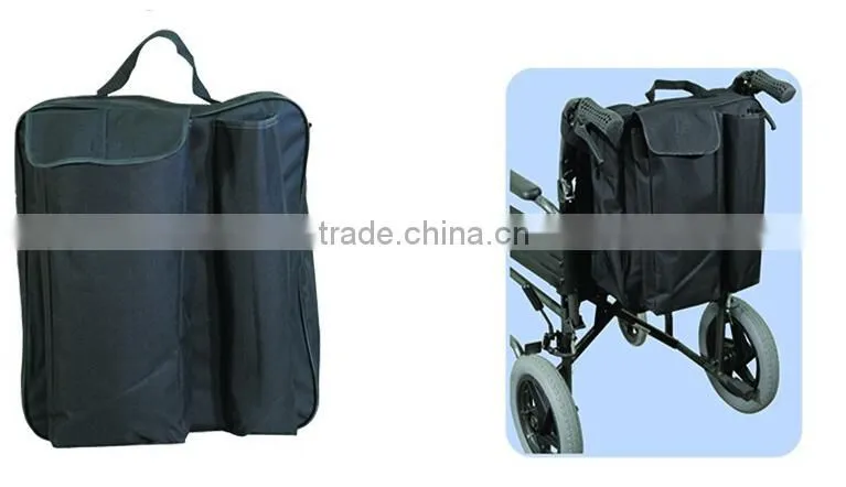 Topmedi Waterproof Wheelchair Crutch Bag Deluxe Lined Wheelchair Pannier Armrest Bag