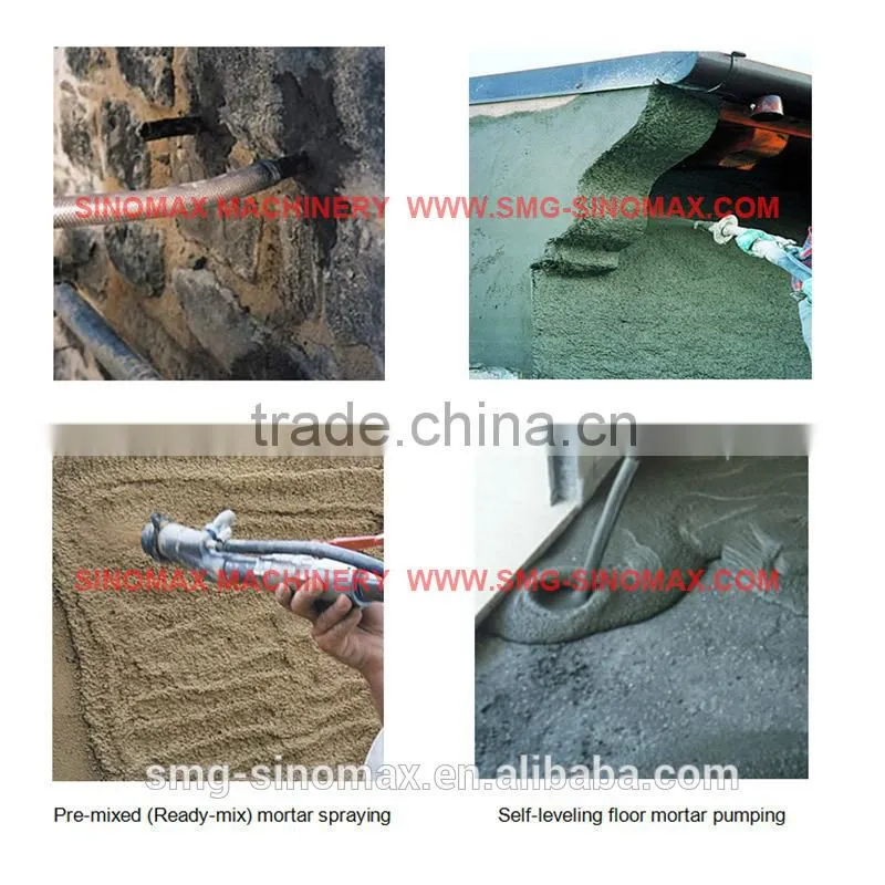 WET MIX! Cement Mortar Rendering Machine Plaster Machine Spraying Pump for sale in Viet Nam in Indonesia in Malaysia in China