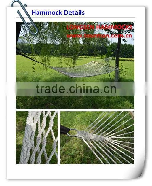 Cotton Rope Hammocks With Spreader Bar