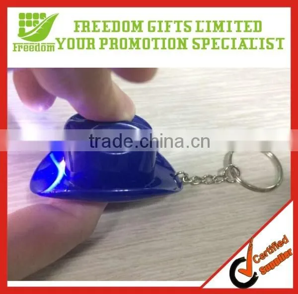 Cowboy Hat Plastic Keychain With Bottle Opener